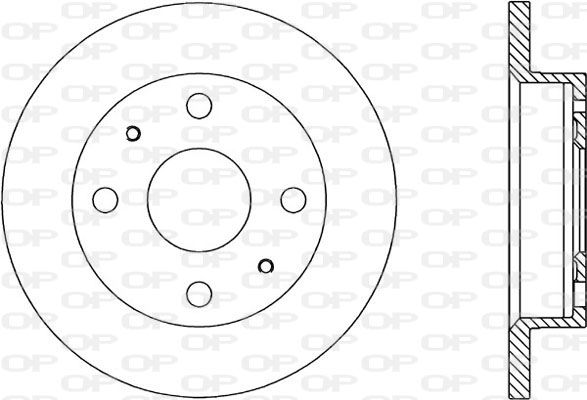 OPEN PARTS Тормозной диск BDA1762.10